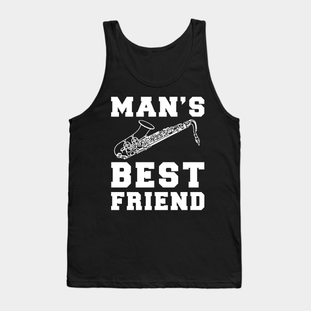 saxophone Man's best friend tee tshirt Tank Top by MKGift